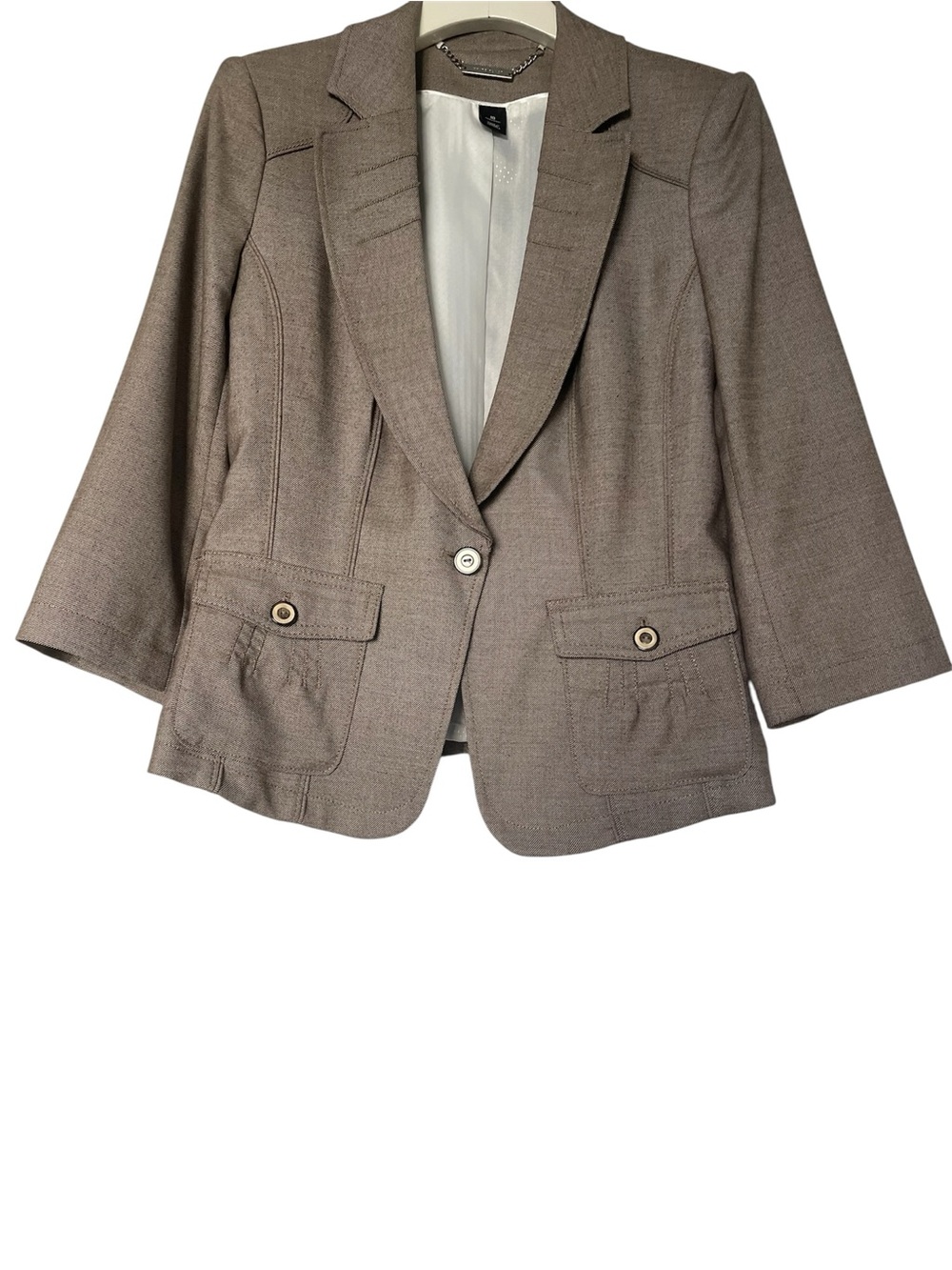 White House Black Market Taupe Blazer - Size 10